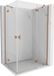 Mexen Mist-H Duo porte de douche pivotante droite 75 x 95 cm, transparent, cuivre brossé