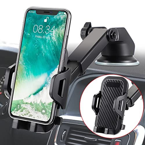 CVOZO Autotelefoonhouder - Verstelbaar - 360° Rotatie - Zwart
