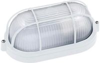 Star Led BES LED Torina Buitenlamp - Wand - E27 - Aluminium Mat Wit - Ovaal - 105cm