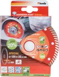 Haakse slijper-accessoires - 125 mm - oranje, rood