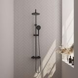 Brauer Black Edition Opbouw Thermostatische Regendoucheset