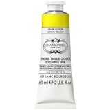 Lefranc Bourgeois 301520 Charbonnel Koperdrukinkten, sterk gepigmenteerde diepdrukverf, uitstekende lichtechtheid, levendige kleuren, bestand tegen veroudering, 60ml tube - Lemon Yellow