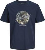 JACK&JONES JJHONOLULU SHAPE TEE SS CREW NECK LN Heren T-shirts Marineblauw Blazer XXL