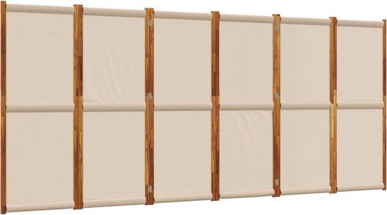 vidaXL Kamerscherm met 6 panelen, 420x180 cm, taupe
