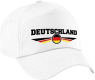 Bellatio Decorations Duitsland / Deutschland landen pet wit kinderen - Duitsland / Deutschland baseball cap - EK / WK / Olympische spelen outfit