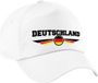 Bellatio Decorations Duitsland / Deutschland landen pet wit kinderen - Duitsland / Deutschland baseball cap - EK / WK / Olympische spelen outfit