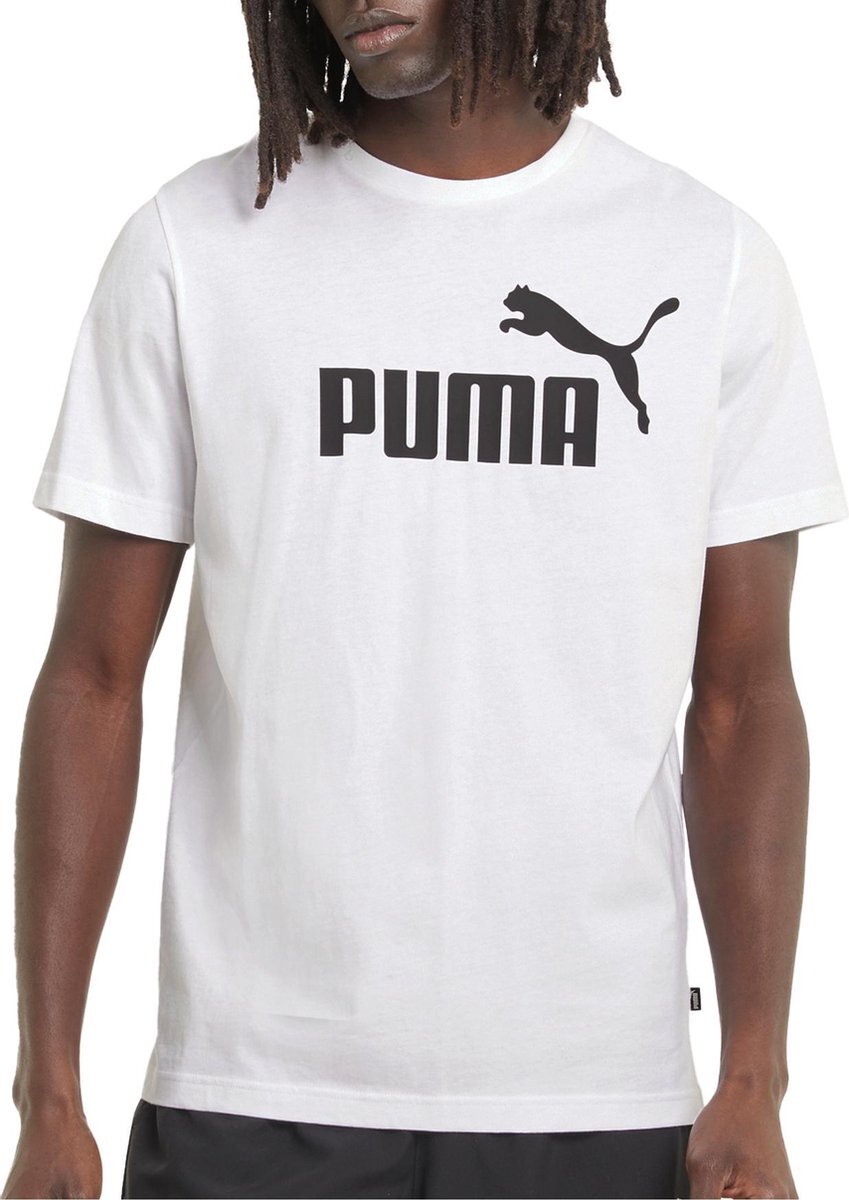 PUMA T-shirt - Mannen - wit/zwart