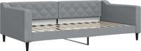 vidaXL Canapé-lit Tissu Gris clair 100x200 cm