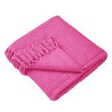 Drift Home - Hayden - Eco-vriendelijke plaid - 130 x 180cm in roze