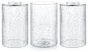 Abat-jour en verre transparent avec un effet craquelé
