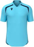 Macron Jersey Wyrm Manches courtes Bleu clair/Bleu foncé Polyester Uni Homme 4XL Printemps/Été 2025 Football