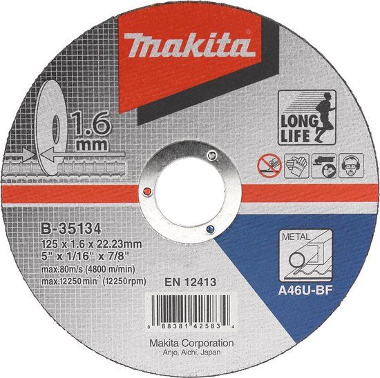 Makita Doorslijpschijf metaal - B-35134
