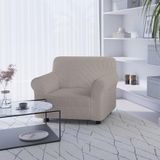 Italian Bed Linen Leslie Bankhoes, elastisch en rekbaar, taupe voor 1-zits