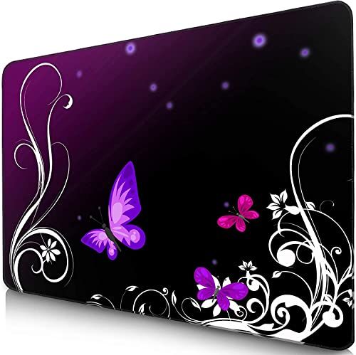 Sidorenko Gaming Muismat I Mouse Pad 280 x 200 mm I Randvrije randen I Speciaal oppervlak verbetert de snelheid en precisie I Antislip I Paars