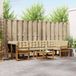 vidaXL Hoek loungeset Acacia hout Naturel et beige