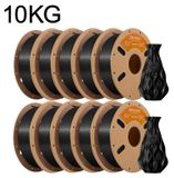 PLA filament, 1,75 mm - Standard PLA - Low shrinkage - Suitable for FDM 3D printers and 3D pens - Neatly wound - 10 kg spool - Black