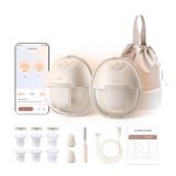 eufy Draagbare Borstkolf S1, Breast Pump, Verwarming | Handsfree, slim ritme, zuigkracht van ziekenhuiskwaliteit, discreet, lekvrij en ultrastil