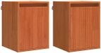 vidaXL Wandkast 2 st wasbruin 30 x 30 x 40 cm massief grenenhout