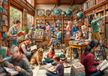 Bluebird Puzzle Legpuzzel Boekhandel 2000 Stukjes Multicolor