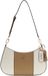 GUESS Noelle II Top Zip Shoulder Bag Cream White / Beige