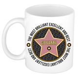 Bellatio Decorations Naam mok Giovanni - wit - Most Brilliant - keramiek - 300 ml - collega beker - cadeau