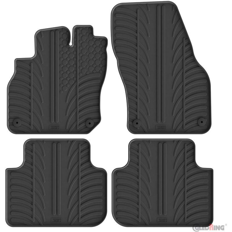Gledring Rubbermatten passend voor Audi Q3 (FJB) TFSi/MHEV 2025- (T profiel 4-delig + montageclips)