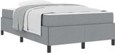 vidaXL Boxspring bed Lichtgrijs 120 x 200 cm Stof