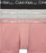 Calvin Klein Modern Structure Trunk Onderbroek Mannen - 3 Stuks - Maat S - Zwart/Licht Grijs/Roze