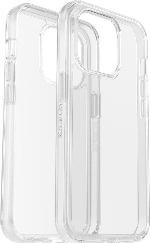 Otterbox Symmetry Clear hoesje + Alpha Glass screenprotector - Geschikt voor de iPhone 14 Pro - Transparant