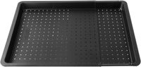 Zenker Perforatieplaat voor rechthoekige pizza, uitschuifbaar 37 tot 52 x 33 cm Black Metallic