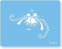 JEM Stencil Bells & Hearts Blauw Plastic