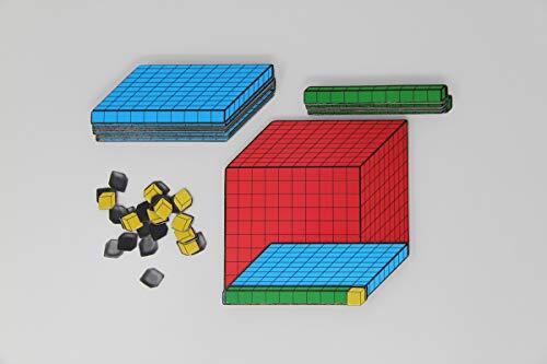 Wissner aktiv lernen - 3D magnetische decimale rekenset, 54 onderdelen gemaakt van MAG-Pap °, in een doos