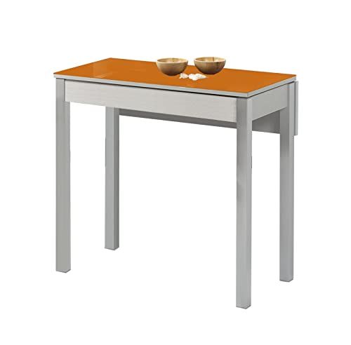 ASTIMESA Keukentafel - Metaal - Oranje - 90 x 50 cm - EAN: 8435627834295
