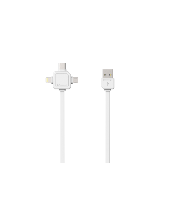 Allocacoc 9003WT/USBC15 USB-kabel - 1,5 m - Wit