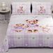 PETTI Artigiani Italiani - Zomersprei voor eenpersoonsbed, 170 x 260 cm, 100 g/m², omkeerbaar, voor eenpersoonsbed, lente, licht dekbed, teddypaars, 100% Made in Italy