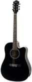Fazley Guitare électro-acoustique western - FE118CBK - Noir