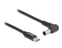 Delock 87981 USB-laadkabel USB-C stekker, DC-stekker 4,3 mm 1.50 m Zwart Met USB