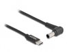 Delock 87981 USB-laadkabel USB-C stekker, DC-stekker 4,3 mm 1.50 m Zwart Met USB