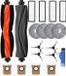 PolkaHome® set d'accessoires pour aspirateur robot Xiaomi X20+ / Dreame L10s Ultra / L10 Ultra / L10 Prime – 2 brosses principales, 4 filtres, 4 tampons de vadrouille, 4 brosses latérales, 4 sacs à poussière, 1 brosse de nettoyage, pièces de rechange
