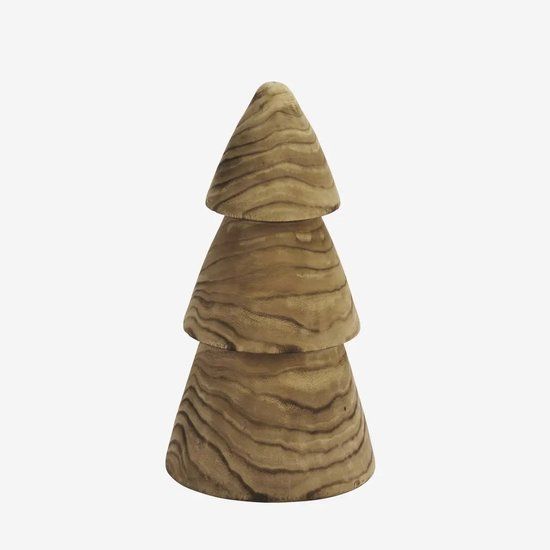 Madam Stoltz Paulownia Houten Kerstboom 45 cm