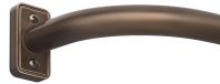 Tringle à rideaux extensible, longueur 81-305 cm, diamètre 25 mm, bronze