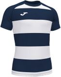 Joma Prorugby II T-shirt marineblauw/wit polyester korte mouw M
