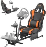 VEVOR Racing Wheel Stand, Robuuste Simulatorcockpitstuurstandaard, Geschikt voor Logitech G25, G27, G29, G920, G923, Thrustmaster T300rs, Tx F458, T500rs, T3pa-Pro (F1/Gt) En Csr Pedalen