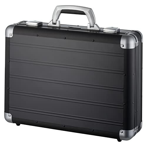Alumaxx FB2045164 - fixbag Attaché laptopkoffer Venture met Klickfix compacte tas rail voor fiets, aktetas voor notebook en tablet, koffer van aluminium, ca. 33,5 x 45,5 x 13,5 cm, zwart
