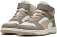 PUMA Rebound Slam Mid Cozy AC PS Kinderen Unisex Schoenmaat 28 Synthetisch Grijsbruin/Ecru
