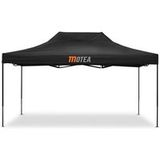 Pavillon Pliable 3x4,5m – Imperméable En Oxford 1080d – Structure En Acier Galvanisé – Hauteur Réglable Jusqu'à 3,4m