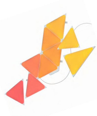 Nanoleaf Shapes Triangles Starterkit - Slimme Verlichting - 9 LED Panelen - RGB - Wit