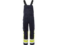 Fristads Flamestat Amerikaanse overall stretch high vis klasse 1 2168 ATHF - Hi-Vis geel/marineblauw - C60
