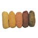Rayher Hobby Rayher 5363600 Viltwol, pure scheerwol, vlies, geel-tinten gemêleerd, set 5 kleuren à 20 g, viltwol 100 g, 100% wol voor vilten, sprookjeswol