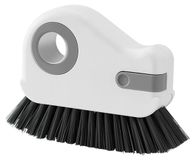 Nettoyant pour rainures de fenêtre - Brosse à joints - 2-en-1 avec grattoir dissimulé - Poils durs - Manche ergonomique